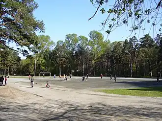 Спортивная площадка в парке