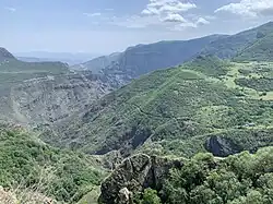 Пейзаж в районе Татевского монастыря