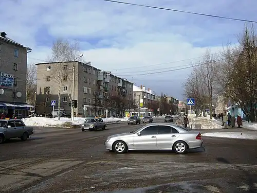 Перекрёсток с улицей Бехтерева