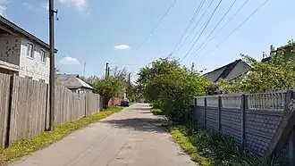 конец переулка —вид со стороны улицы Квитки Цысик (Тюленина)