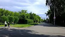 вид от ул. Декабристов в сторону ул. Куйбышева