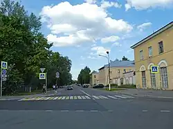 Вид на Константиновскую улицу от Эрлеровского бульвара