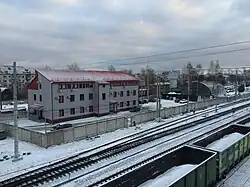 Вид в сторону ст. Петрозаводск-Пассажирский.