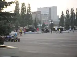 Площадка с военной техникой