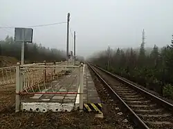 Вид в сторону ст. Куолемаярви.