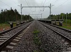 Вид в сторону ст. Дружное.