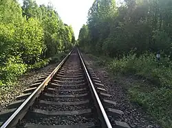 Вид в сторону ст. Вяртсиля.