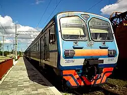 Пригородный электропоезд в Петрозаводск на станции Токари