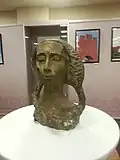 Портрет палестинского скульптора Муны Сауди. Бронза, 1982. Фонд МКСХ. Международная конфедерация союзов художников