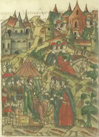 Посольство Дмитрия Переяславского с Семёном Михайловичем, Лазарем Моисеевичем и Степаном Душиловичем к Василию Костромскому