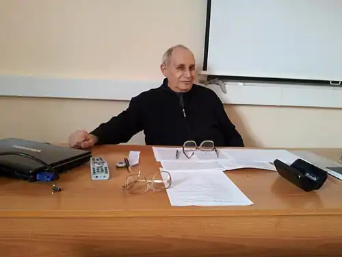 Э. М. Прейсман в 2013 году на лекции в Сибирском федеральном университете