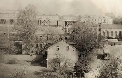 Железнодорожный вокзал в 1982 году