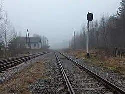 Не включенный в действие выходной светофор Ч1.