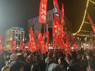 Протесты в Анкаре из-за задержания Имамоглу