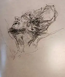 Голова Христа в терновом венце, 1892. НГХМ, инв. Га-428