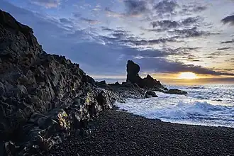 Рассвет на полуострове Снайфедльснес