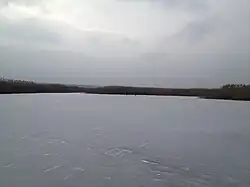 Река Мжа зимой (в районе села Артюховки)