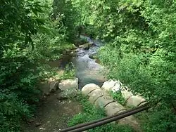 Исток Рогачёвки из трубы, 2007 год