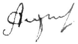 Изображение автографа