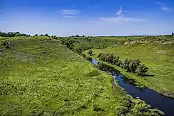 Низовье реки у Воргольских скал