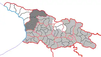 Самегрело-Верхняя Сванетия на карте