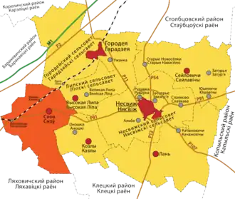 Сновский сельсовет на карте