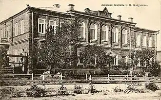 Здание женской гимназии до революции