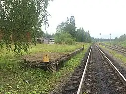 Багажная платформа. Вид в сторону Маткаселькя.