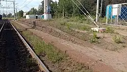 Финская багажная платформа. Вид в сторону тупика.