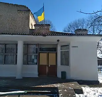 Сельский клуб в центре, февраль 2023