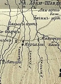 Талинкъ карта Берже А. П., 1859 г.