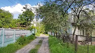 конец улицы (западный участок)