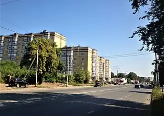 Проезжая часть улицы Академика Павлова