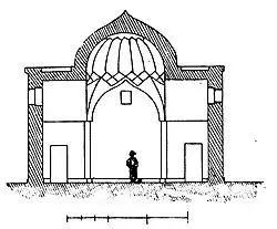 План усыпальницы Дворца Ширваншахов в разрезе