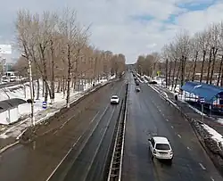 Участок Димитровградского шоссе на Нижней Террасе.