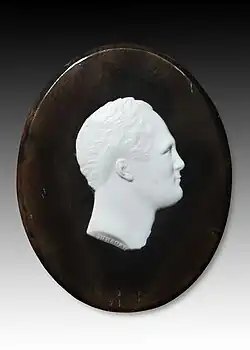 Профиль императора Александра I (стекло)