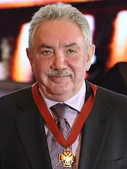 Эдуард Сагалаев на награждении орденом «За заслуги перед Отечеством» III степени. 17 ноября 2011 года