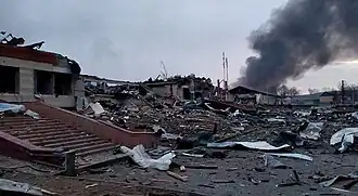 Яворовский полигон после обстрела