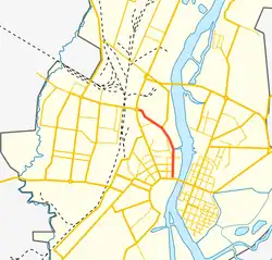 На карте города