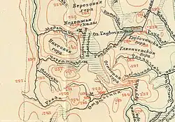 На карте 1904 года