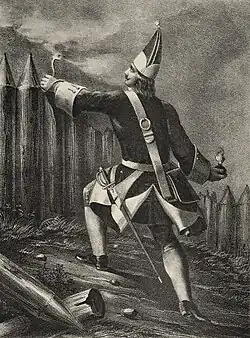 Гренадер пехотного полка с ручной гранатой (1700—1732)