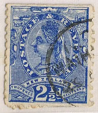 1891: марка в 2½ пенса (Sc #68)