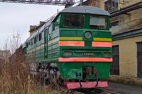 Тепловоз 2ТЭ116К-433, секция А, депо Санкт-Петербург-Сортировочный-Витебский