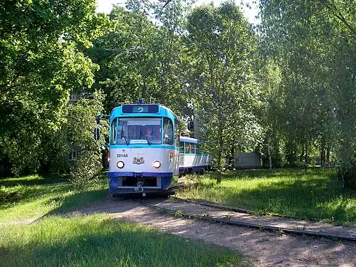 Конечная остановка трамвая