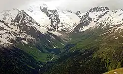 Общий вид долины реки Алибек