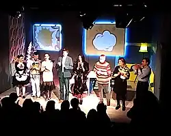 Оксана Зиброва на премьере спектакля «Чёрная икра», 23 декабря 2017 г.