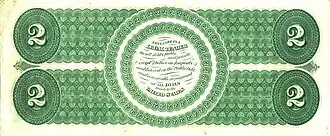 2 доллара 1862 года (реверс)