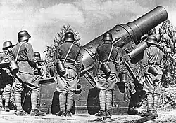 Австро-венгерская 305-мм мортира «Шкода» на службе в вермахте