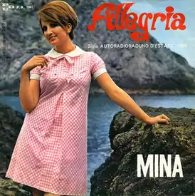 Обложка сингла Мины «Allegria» (1968)