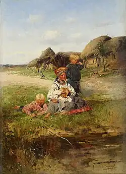 «Крестьянка с детьми», 1883 г. Екатеринбургский музей изобразительных искусств